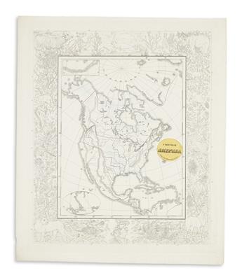 (AMERICAS.) Together two unusual anonymous maps of America.